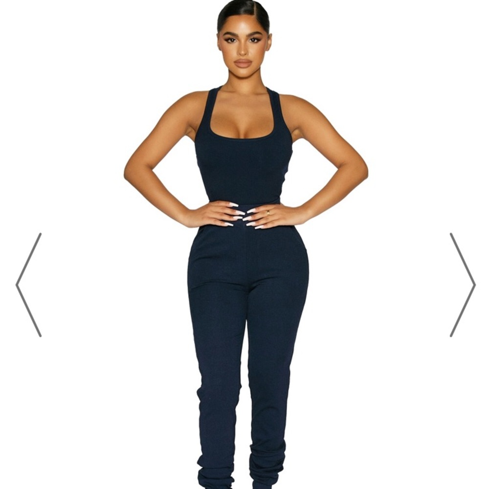 Naked Wardrobe Snatched Joggers - Navy Blue